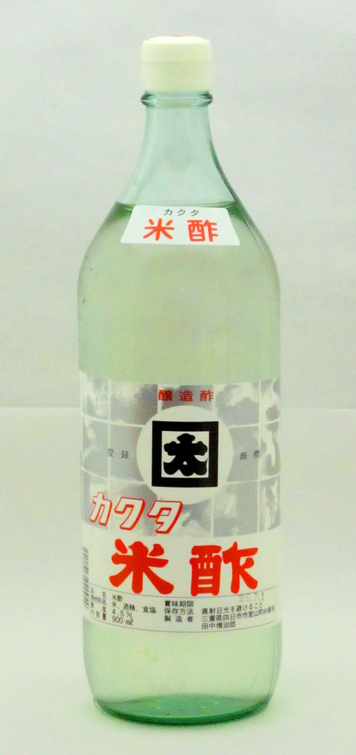 カクタ　米酢　900ml瓶